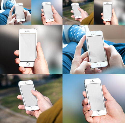 Free iPhone 6 and iPhone 6 Plus Mockup Templates (PSD, AI & Sketch) - Free Download - 49