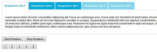 Responsive Tabs