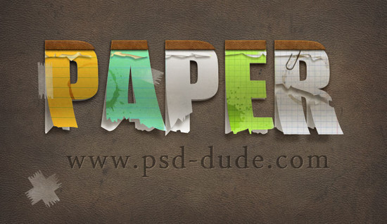 Create a Paper Text in Photoshop