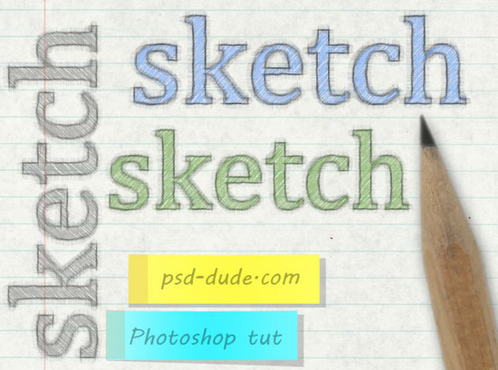Create a Sketch Text in Photoshop