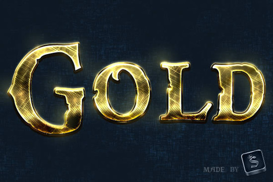 Create a Shiny, Gold, Old World Text Effect in Photoshop