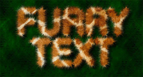 Create a Fur text effect