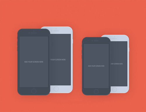 Free iPhone 6 and iPhone 6 Plus Mockup Templates (PSD, AI & Sketch) - Free Download - 25