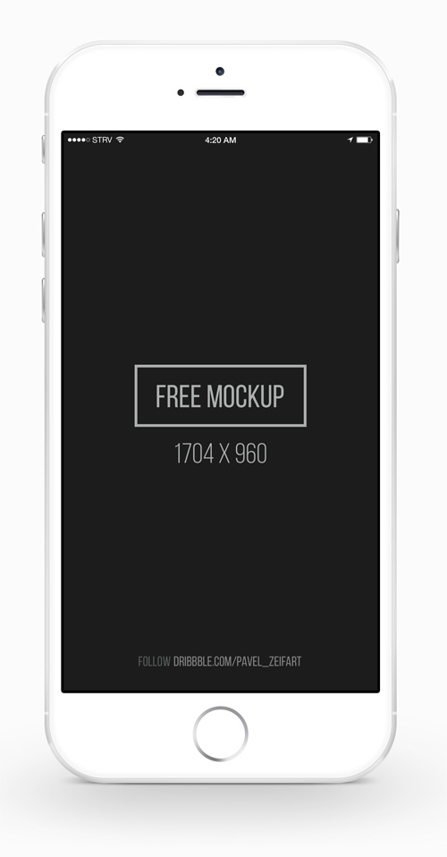 Free iPhone 6 and iPhone 6 Plus Mockup Templates (PSD, AI & Sketch) - Free Download - 28