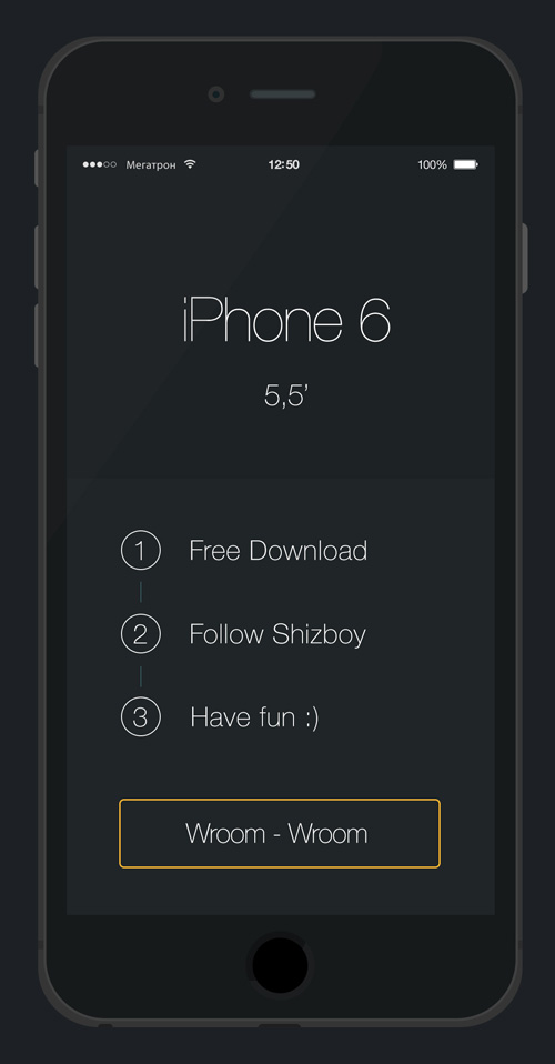 Free iPhone 6 and iPhone 6 Plus Mockup Templates (PSD, AI & Sketch) - Free Download - 8